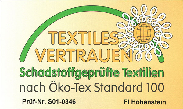 Öko-Tex Standard 100 - Zertifikat